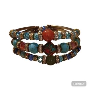 Vintage Bohemian-style multilayer bracelet